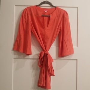 Bell sleeve shift dress